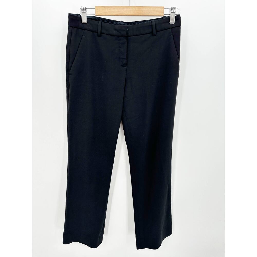 Theory Womens Black Dress Pants Size 6 Virgin Wool Blend Career Slacks Trousers